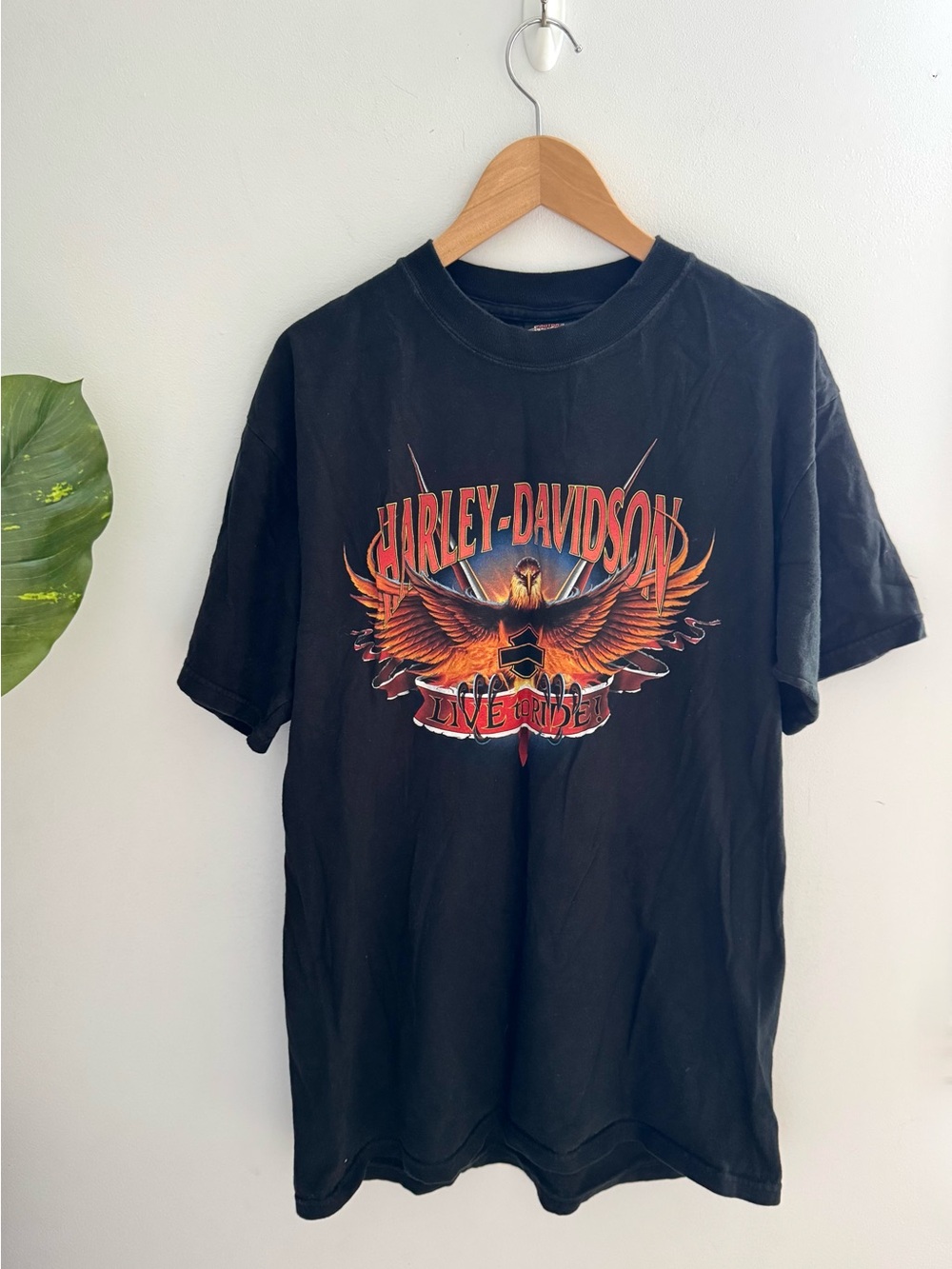 HARLEY DAVIDSON | Vintage Orlando Florida Double-Sided Graphic Tee Size Large